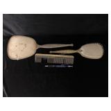VINTAGE BRUSH, MIRROR & COMB SET