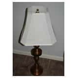 PAIR OF BRASS COLORED LAMPS