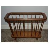 WOODEN MAGAZINE RACK