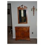 YOUNG REPUBIL TELL CITY ENTRY WAY TABLE W/ MIRROR