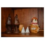 PAIR OF ROOSTERS, ROOSTER NAPKIN HOLDERS, WOODEN