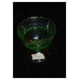 GREEN DEPRESSION CANDY DISH