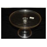 CLEAR GLASS CAKE STAND