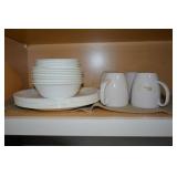 CORRELLE WARE DISHES: PLATES, BOWLS, COFFEE MUGS,