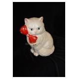 CERAMIC KITTY COOKIE JAR