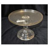 CLEAR GLASS CAKE STAND