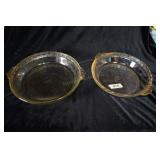 (2) PYREX PIE PLATES