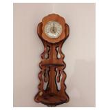 WOODEN CORNER SHELF CLOCK - 36"