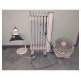 HEATER, LAMP, & FAN