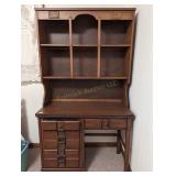 DRESSER & DESK WITH BOOK STORAGE