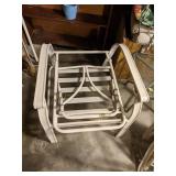 (4) PATIO CHAIRS, PATIO TABLE, CHILD