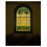 Curved Top Stained Glass Window - N Middle