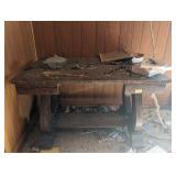 Old Oak Library Table