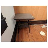 Old Wooden Glass Ball Claw Foot Table