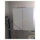 Old Metal Cabinet on Basement Wall