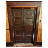 Old Wooden 5-Pannel Spring Doors
