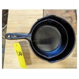 (2) Cast Iron Skillets