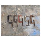 (5) Large C-Clamps
