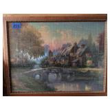 Thomas Kinkade Puzzle Picture in Frame