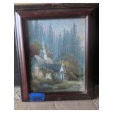 Thomas Kinkade Puzzle Picture in Frame