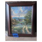 Thomas Kinkade Puzzle Picture in Frame