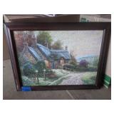 Thomas Kinkade Puzzle Picture in Frame