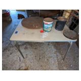 Vintage Table with Chrome Legs