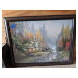 Thomas Kinkade Puzzle Picture in Frame