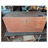 Wooden Toolbox with Level