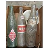 (3) Soda Bottles & a Mustache Mug