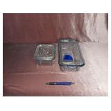 (2) Fire King Refridgerator Bowls w/ Lids