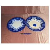 Ford & Sons Flow Blue Bowl & Plate