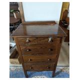 Antique Oak Dresser on Casters