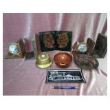 Globe Bookends, Glassware