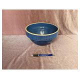 Antique Blue Crock Bowl