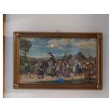 School Teacher & Pupils Framed Picture