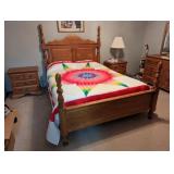 5 pc. Oak Queen Sized Bedroom Set