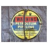 South Ohio Pipeline Sign- 12" Dia