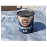 Gulf Valve Top Oil Can- 4" x 3.5"