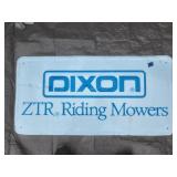 Dixon ZTR Riding Mowers Sign 36" x 18"