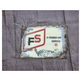 FS Raised Letter Sign- Paint is missing on edges,