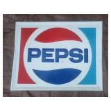 Pepsi Sign- Frame Style 30" x 23.5"
