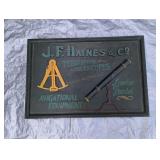 JF Haynes Wooden Sign- 31.5" x 21.5"