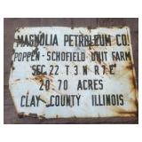 Magnolia Petroleum Co. Clay County Sign-