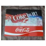 Coca-Cola "Coke is it" 1982 Metal Sign-