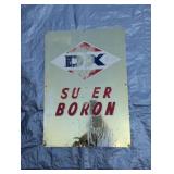 DX Super Boron Gas Sign- 26" x 18.5"