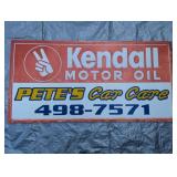 Kendall Motor Oil sign- 72" x 36"