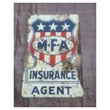 MFA Insurance Sign- Cracked 36" x 24"