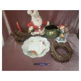 Santa, Figurine Decorations, GE Bulbs,