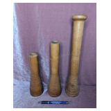 (3) Thread Spools - 8", 10", 13" Tall